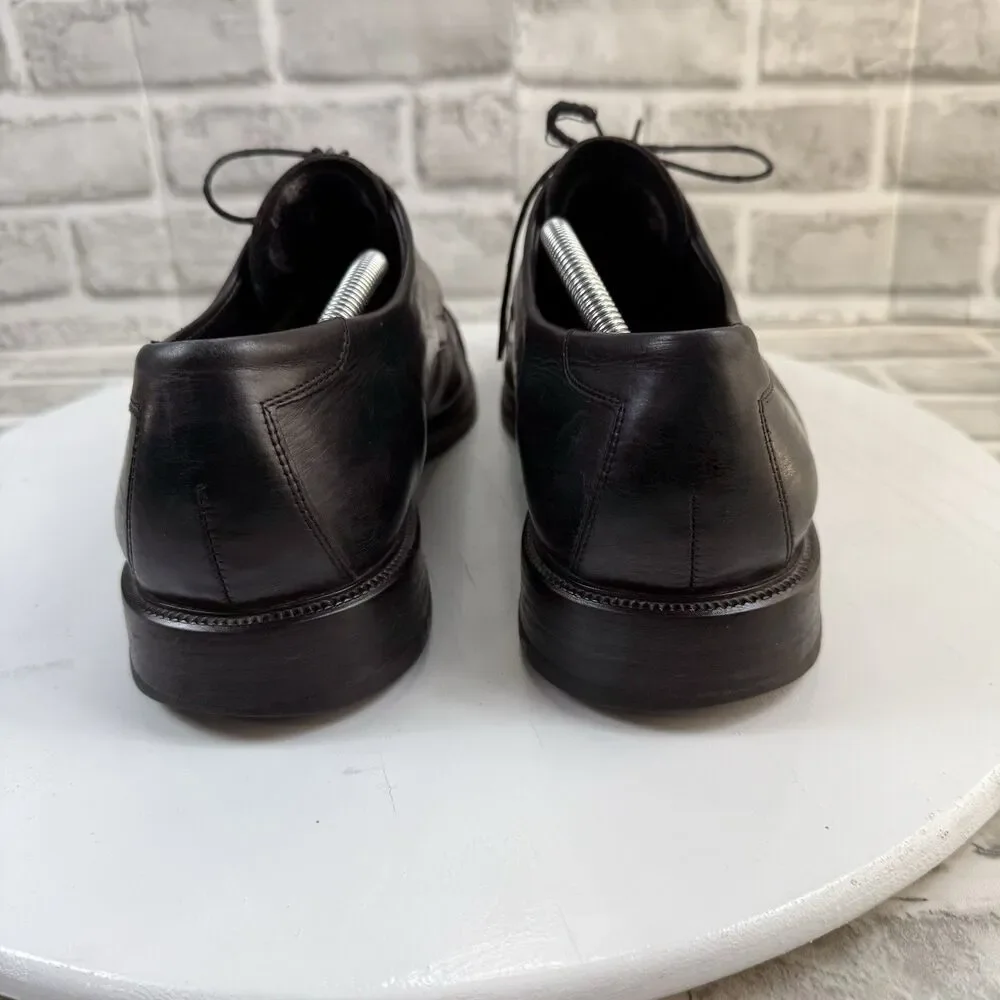 Kioto by LLOYD Men's 11.5 Extra Wide Black Leather Cap Toe Dress Oxford Shoe